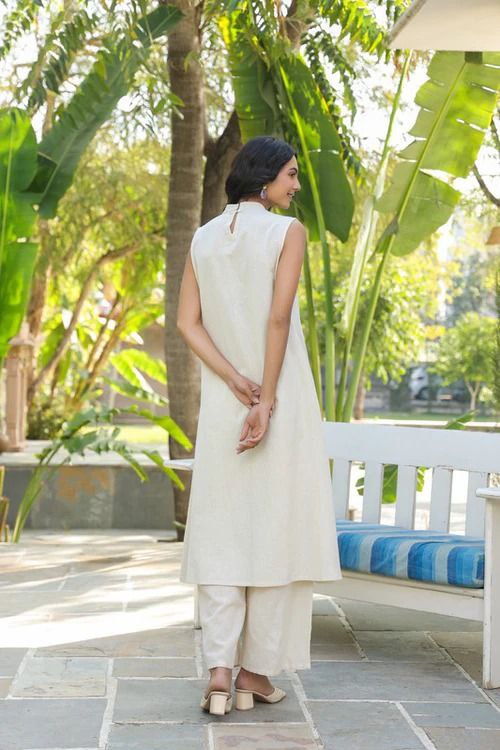 🌿 New Arrivals – Banzaran Premium South Cotton Blue Totta Work Suit Set with Attachment Sleeves