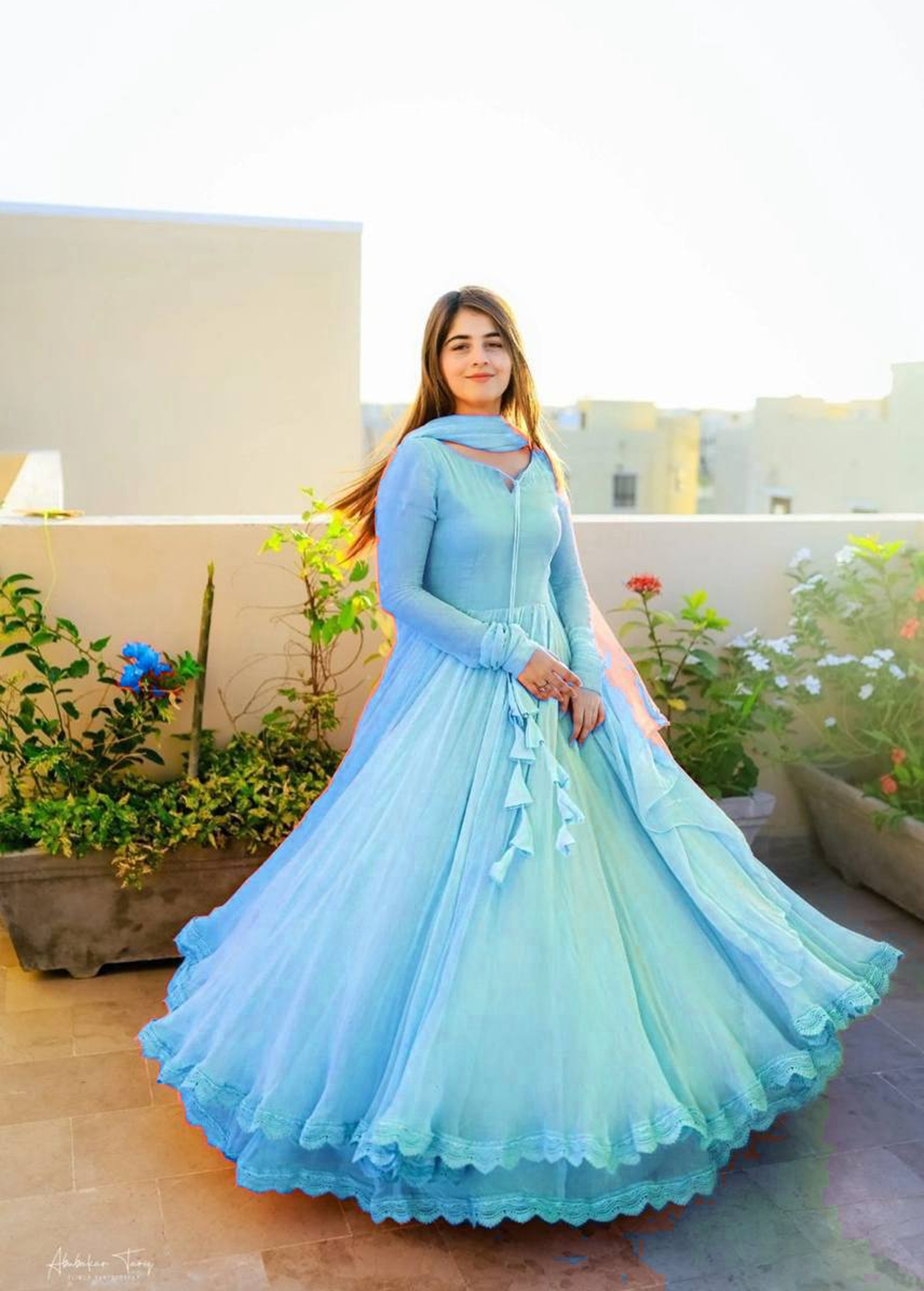 Banzaran Keyuri Flair Gown With Dupatta – Premium Georgette Collection