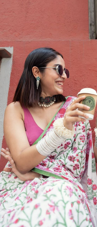 Pure Linen Cotton Digital Print Saree – Catalogue PHPL 256–257