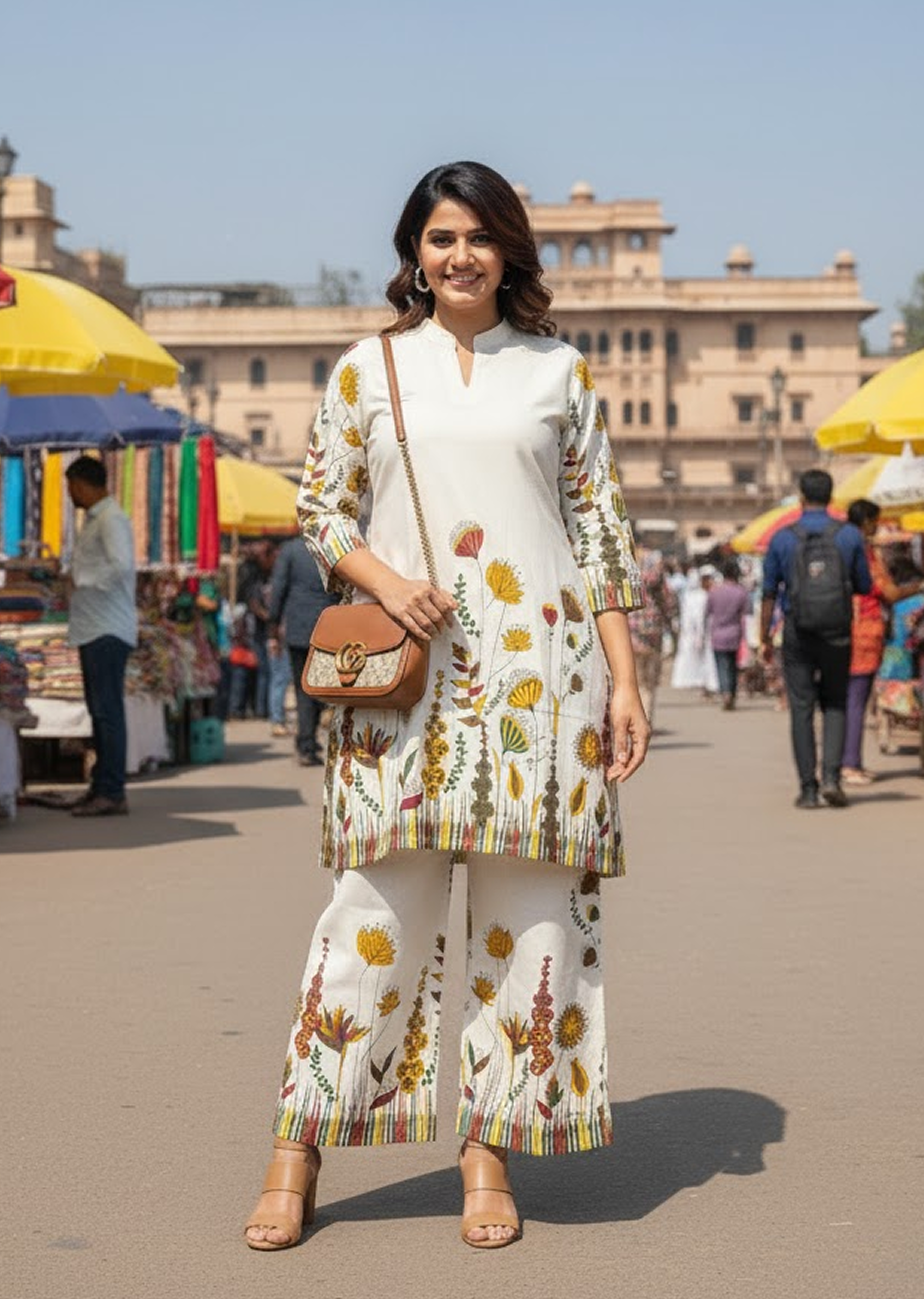 Cotton Khadi Summer Co-ord Set for Women – Stylish & Comfortable Daily Wear