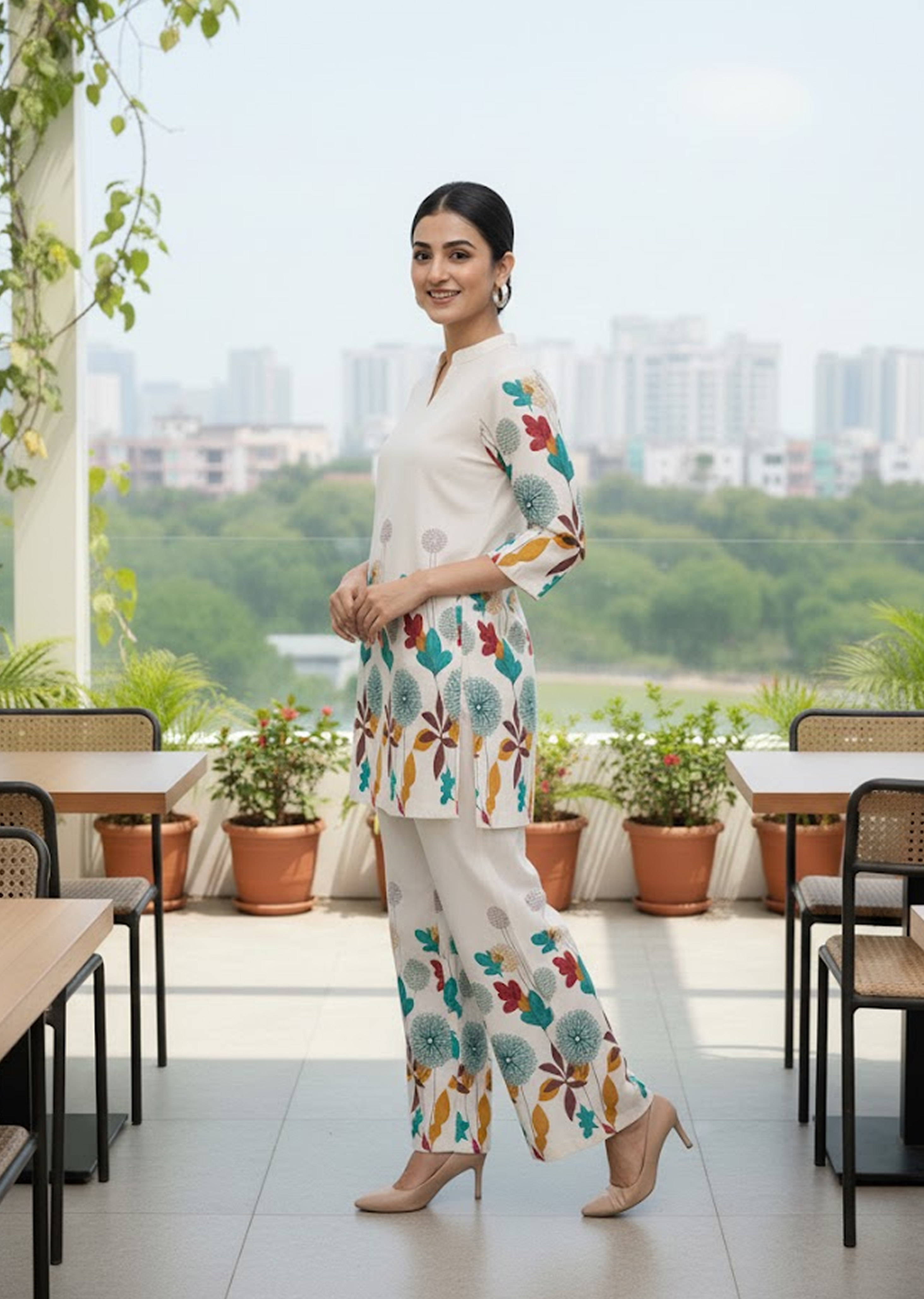 Cotton Khadi Summer Co-Ord Set for Women – Stylish & Comfortable Daily Wear