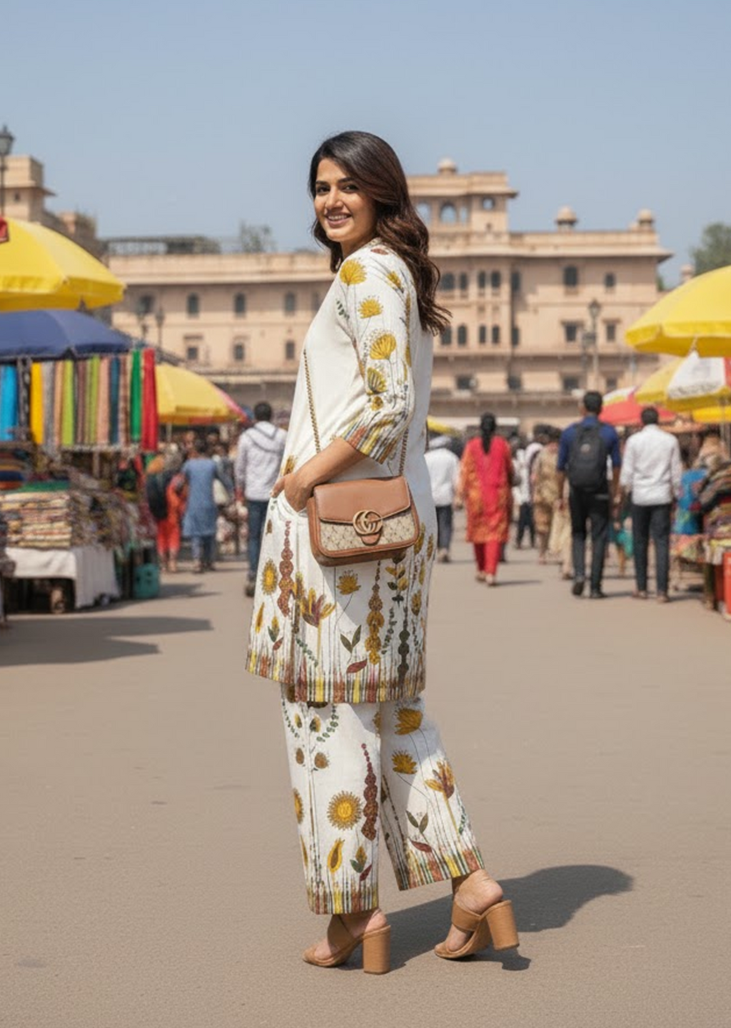 Cotton Khadi Summer Co-ord Set for Women – Stylish & Comfortable Daily Wear