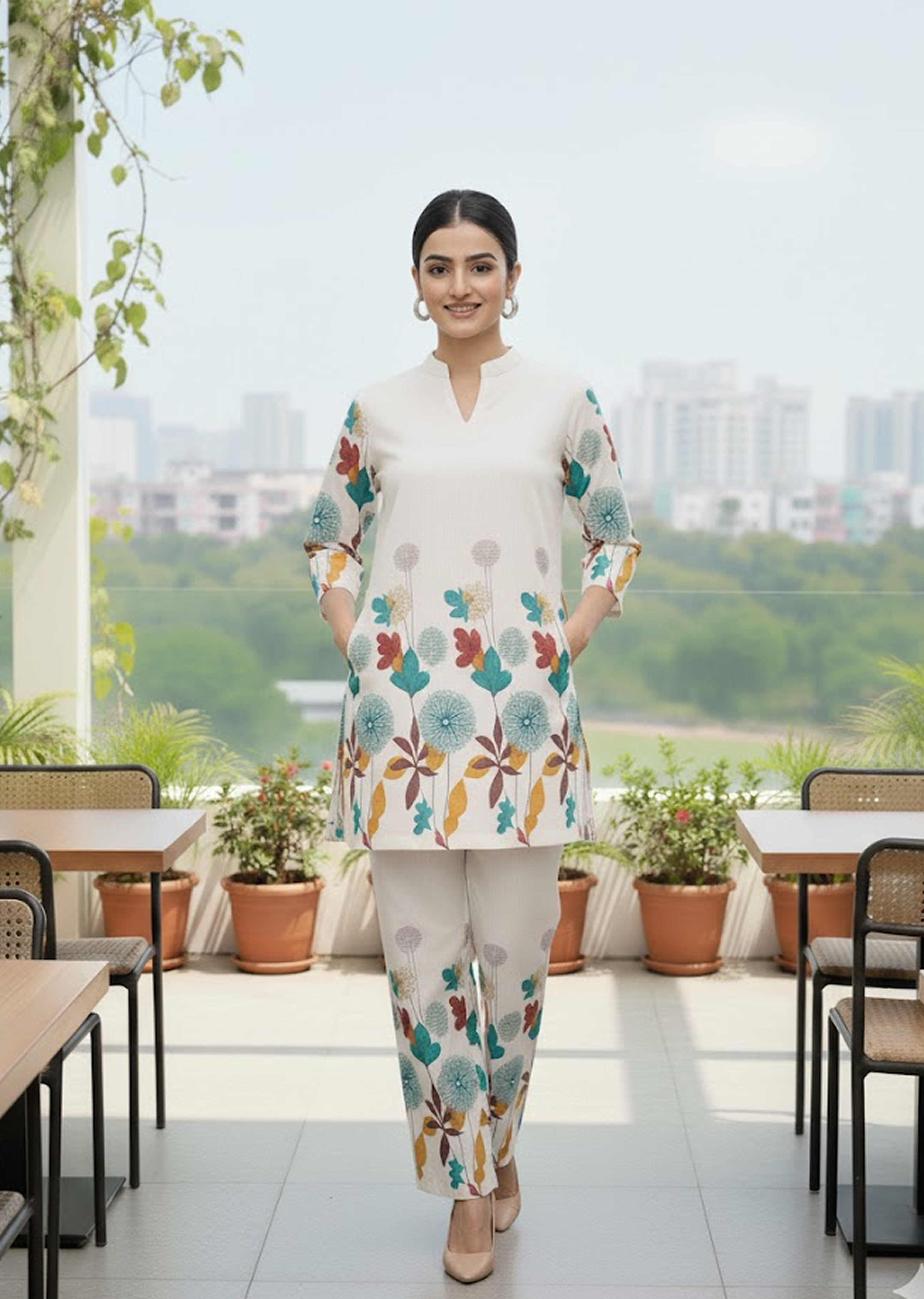 Cotton Khadi Summer Co-Ord Set for Women – Stylish & Comfortable Daily Wear