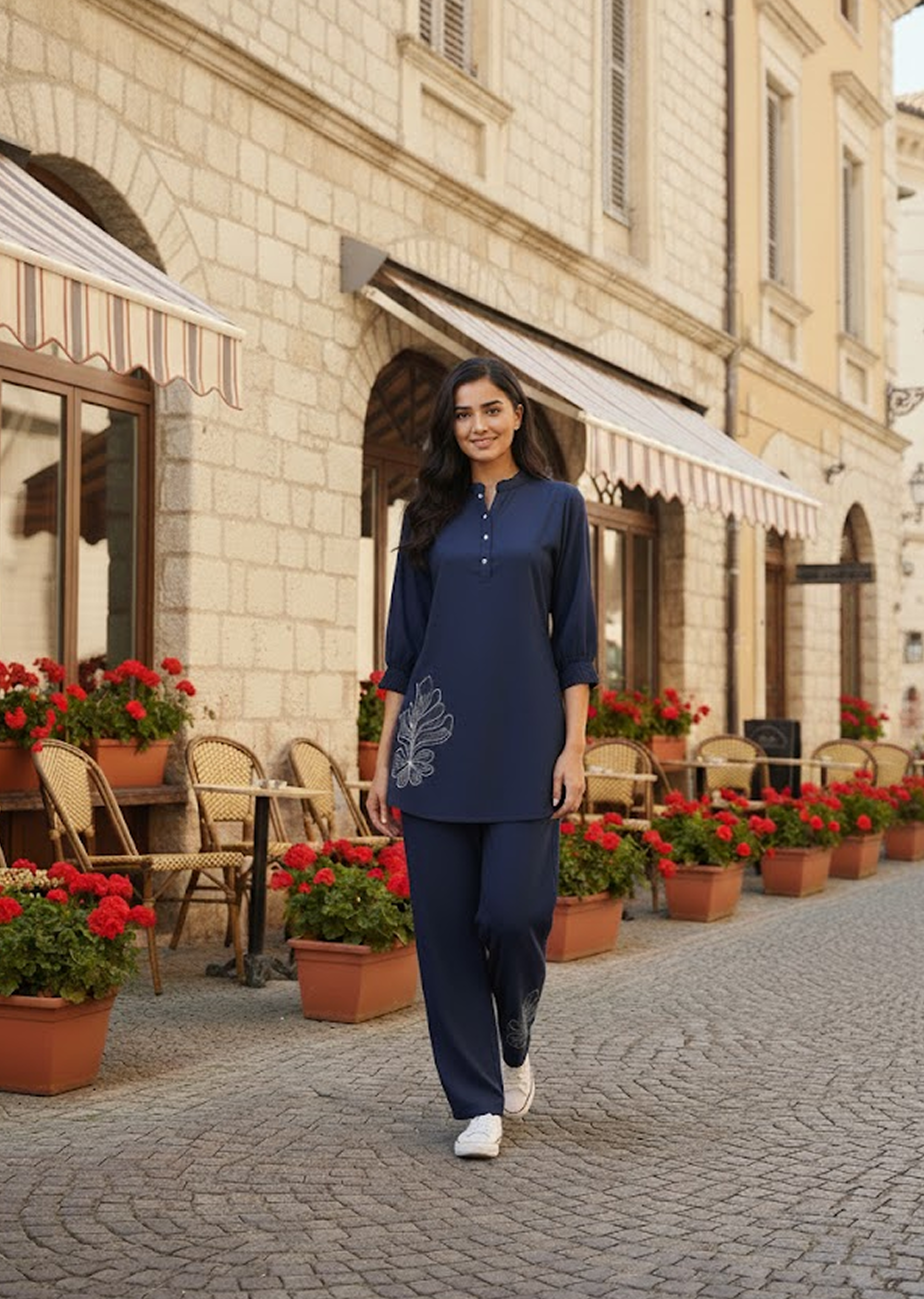 Rayon Embroidered Co-ord Set for Women – Stylish & Comfortable Summer Wear