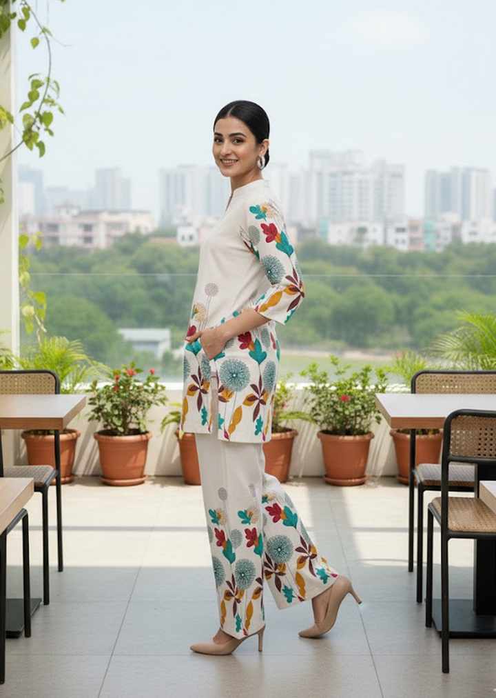 Cotton Khadi Summer Co-Ord Set for Women – Stylish & Comfortable Daily Wear