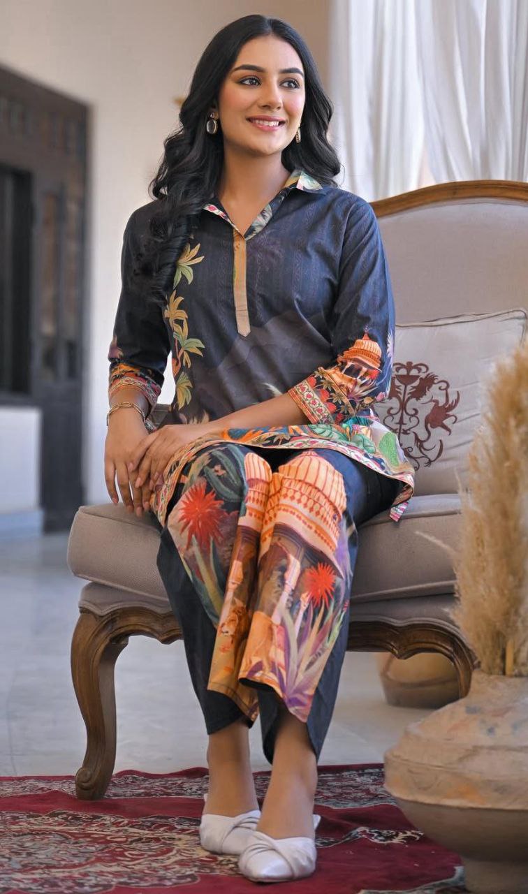 🌸 Premium Digital Print Banzarn Co-Ord Set – Soft Cotton | Stylish & Comfortable 🌸