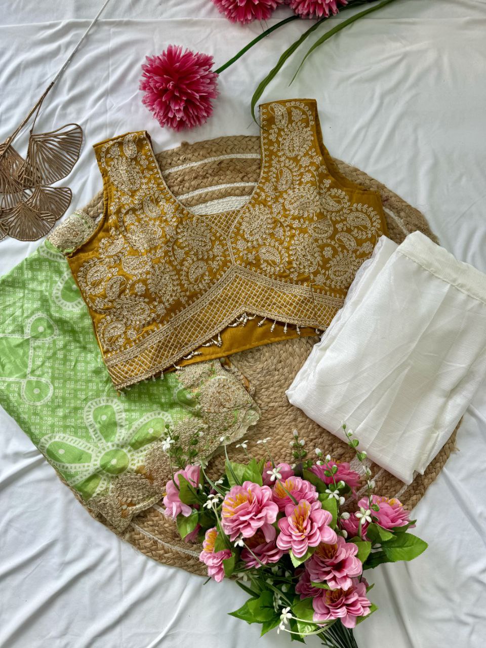 💝 Premium Banzaran Indo-Western Dhoti Drape Set Designer Embroidered Collection for Women