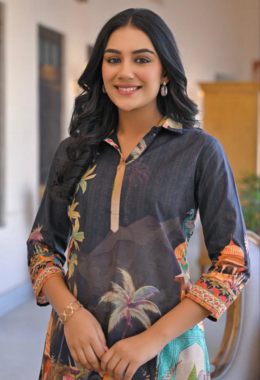 🌸 Premium Digital Print Banzarn Co-Ord Set – Soft Cotton | Stylish & Comfortable 🌸