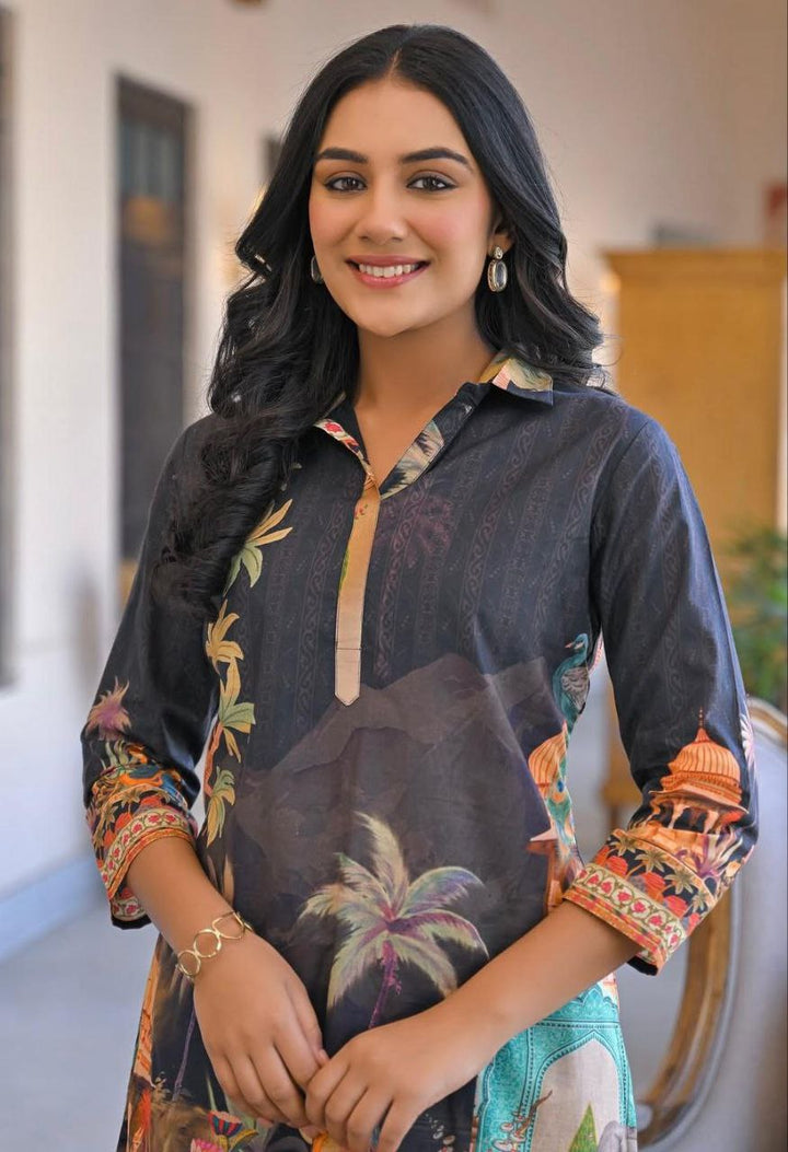 🌸 Premium Digital Print Banzarn Co-Ord Set – Soft Cotton | Stylish & Comfortable 🌸