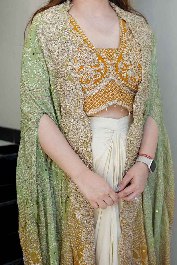 💝 Premium Banzaran Indo-Western Dhoti Drape Set Designer Embroidered Collection for Women