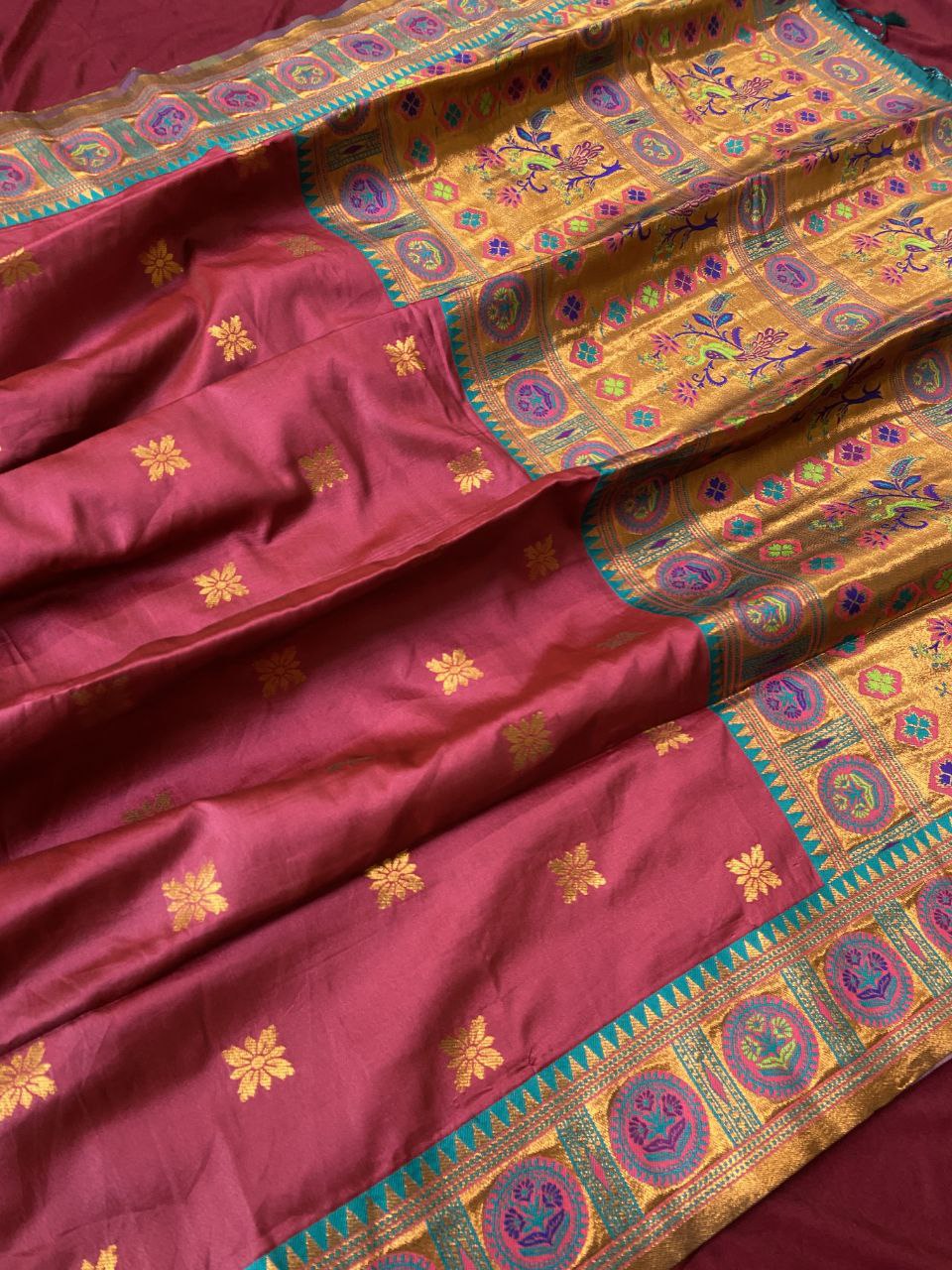 Premium Soft Banzaran Paithani Silk Saree with Beautiful Zari Weaving