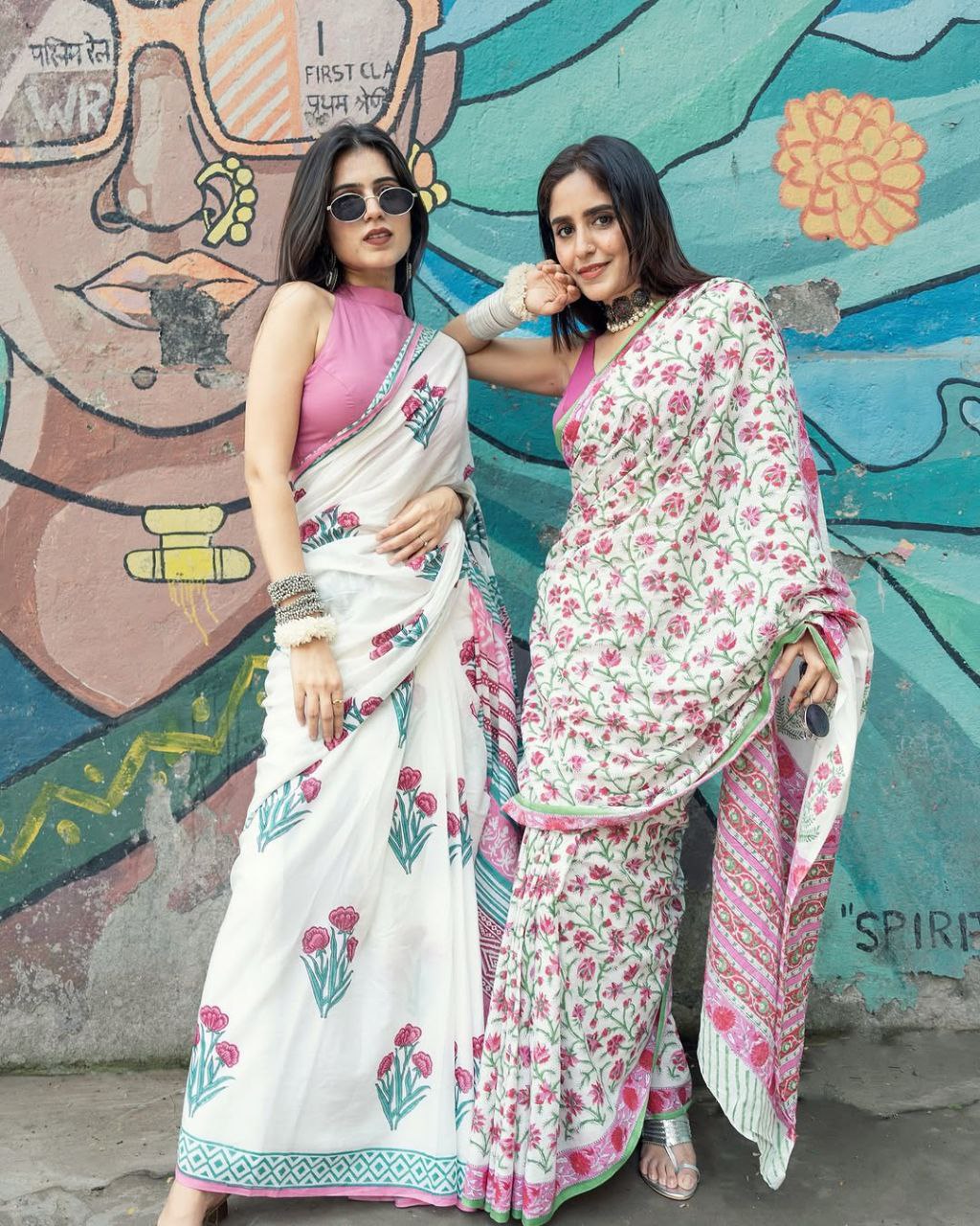 Pure Linen Cotton Digital Print Saree – Catalogue PHPL 256–257