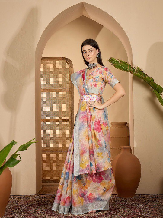 Pastel Multi-Color with Floral Print