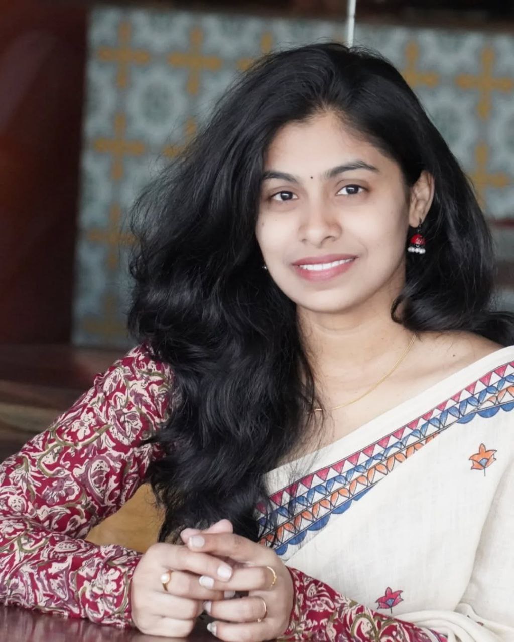 Pure Linen Cotton Saree – Ultra HD Digital Print & Zalar-BANZARAN