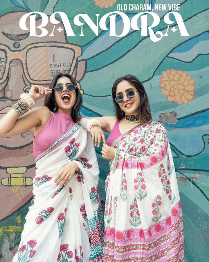 Pure Linen Cotton Digital Print Saree – Catalogue PHPL 256–257