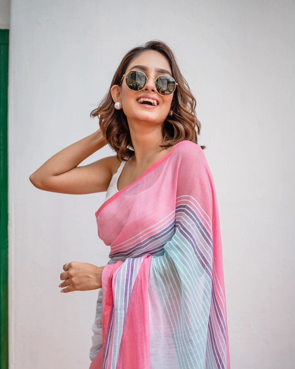 Banzaran New Design effortless elegance with the PHPL 245 Linen Cotton Saree