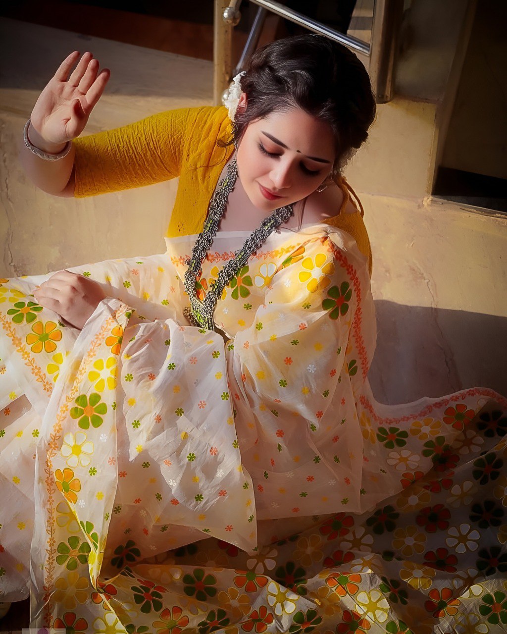 Beautiful Banzaran Pure Soft Georgette Digital Print Saree