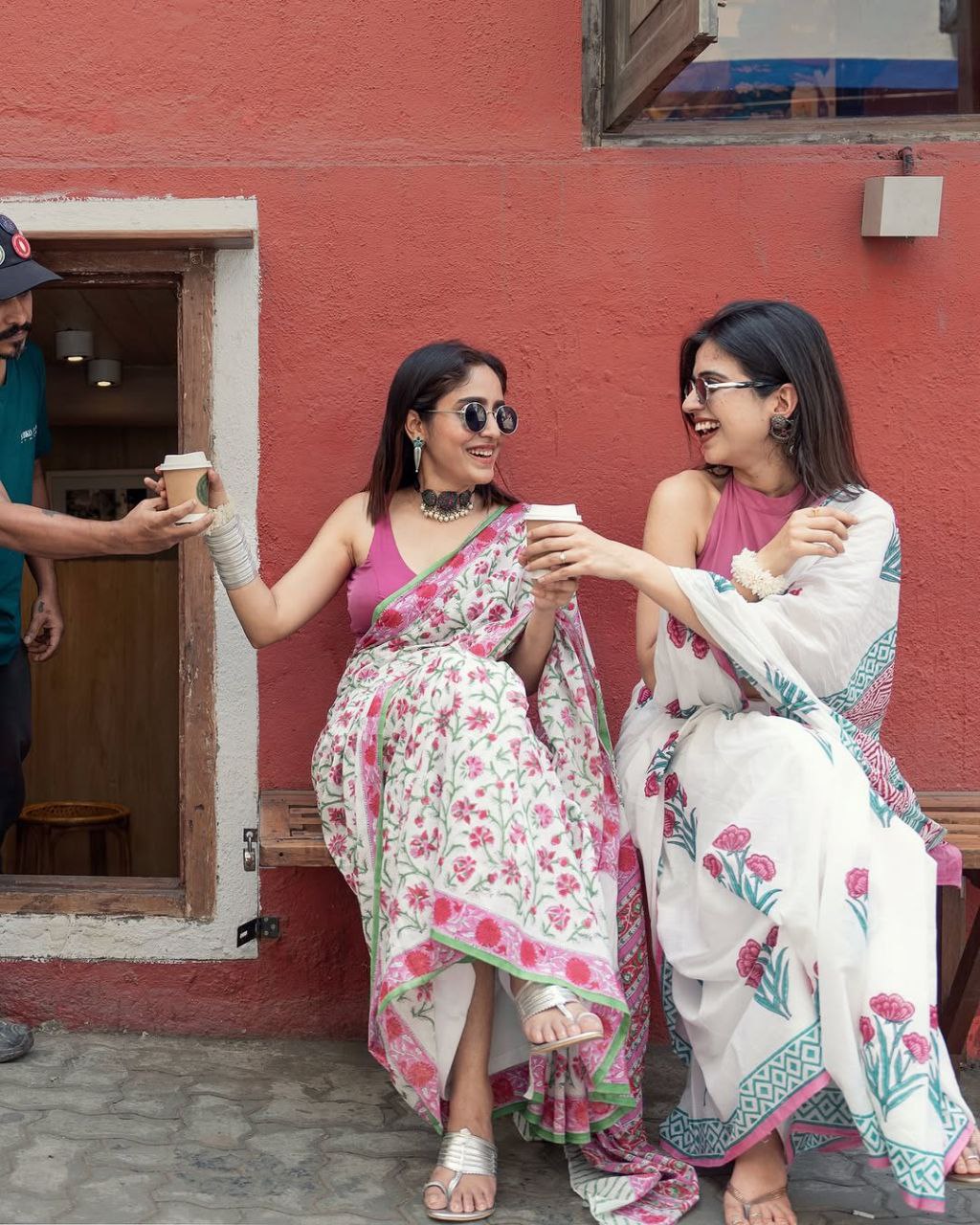 Pure Linen Cotton Digital Print Saree – Catalogue PHPL 256–257