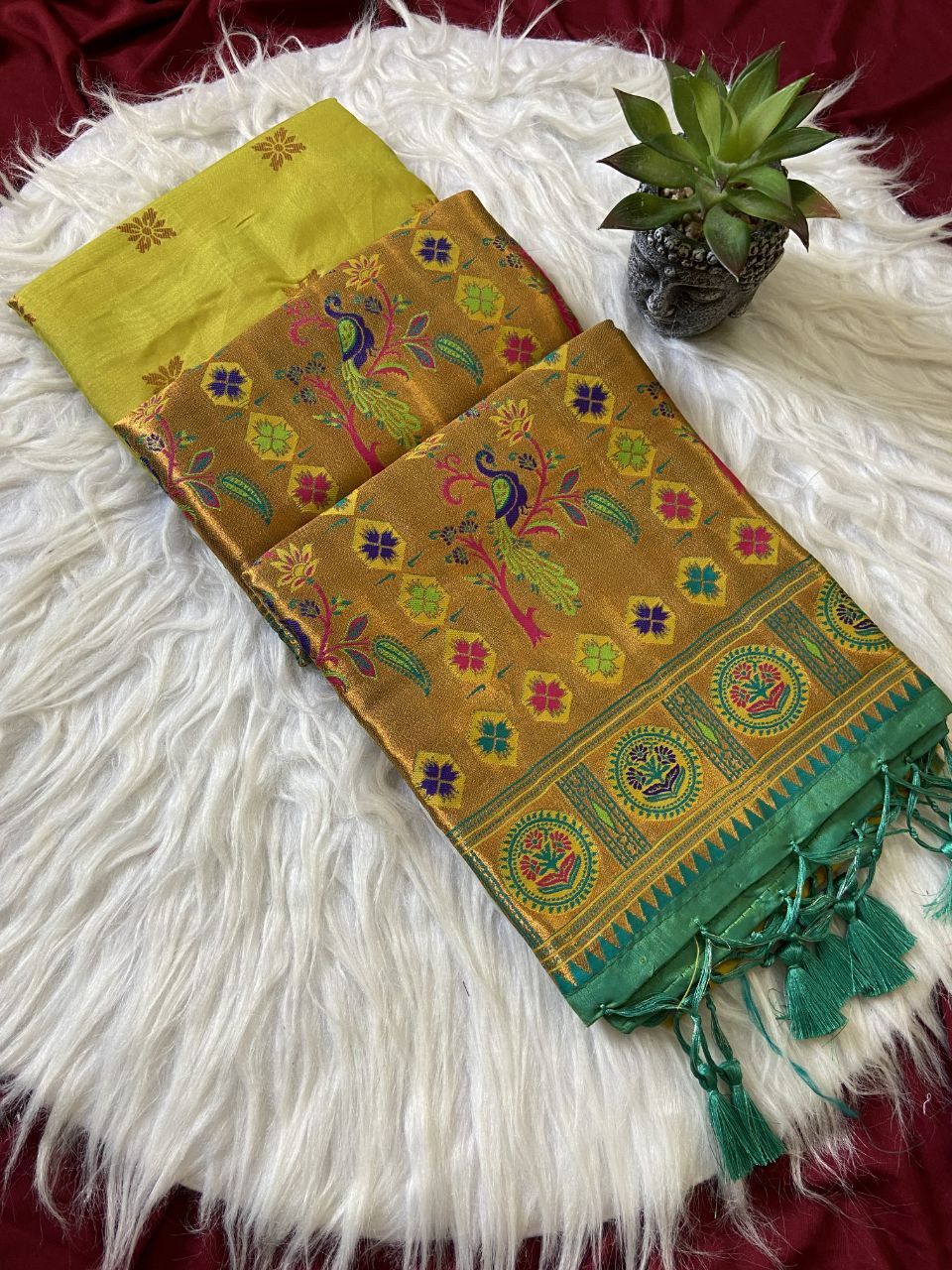 Premium Soft Banzaran Paithani Silk Saree with Beautiful Zari Weaving