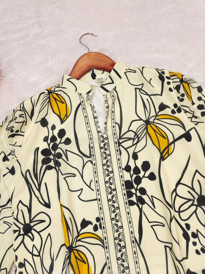 ✨ Trendy Banzaran Digital Print Co-Ord Set – Pure Malai Satin Silk | Comfy & Elegant ✨