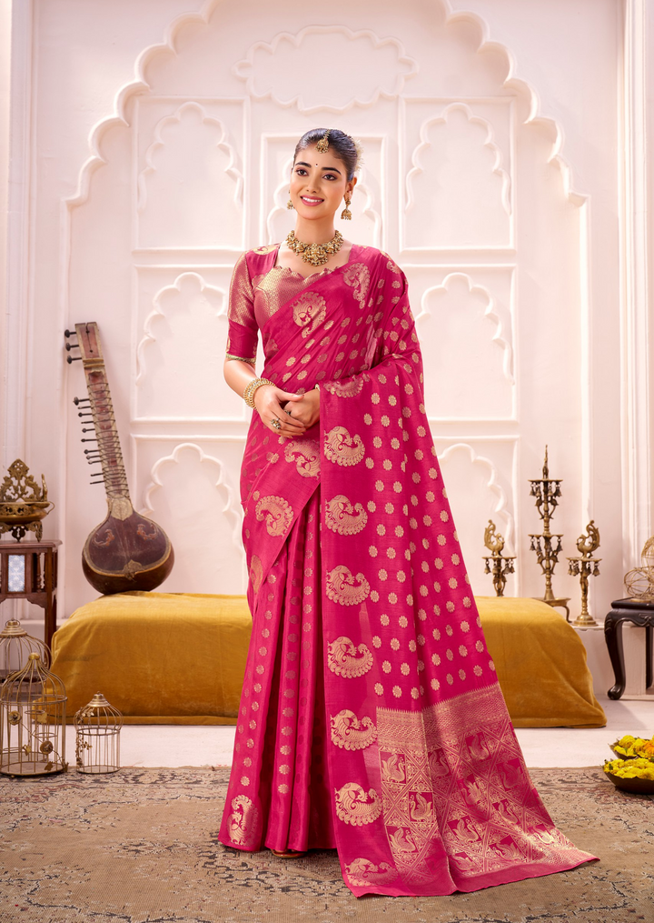 🌺 Banzaran Special Roop Silk Zari Woven Saree – Timeless Tradition & Sophistication