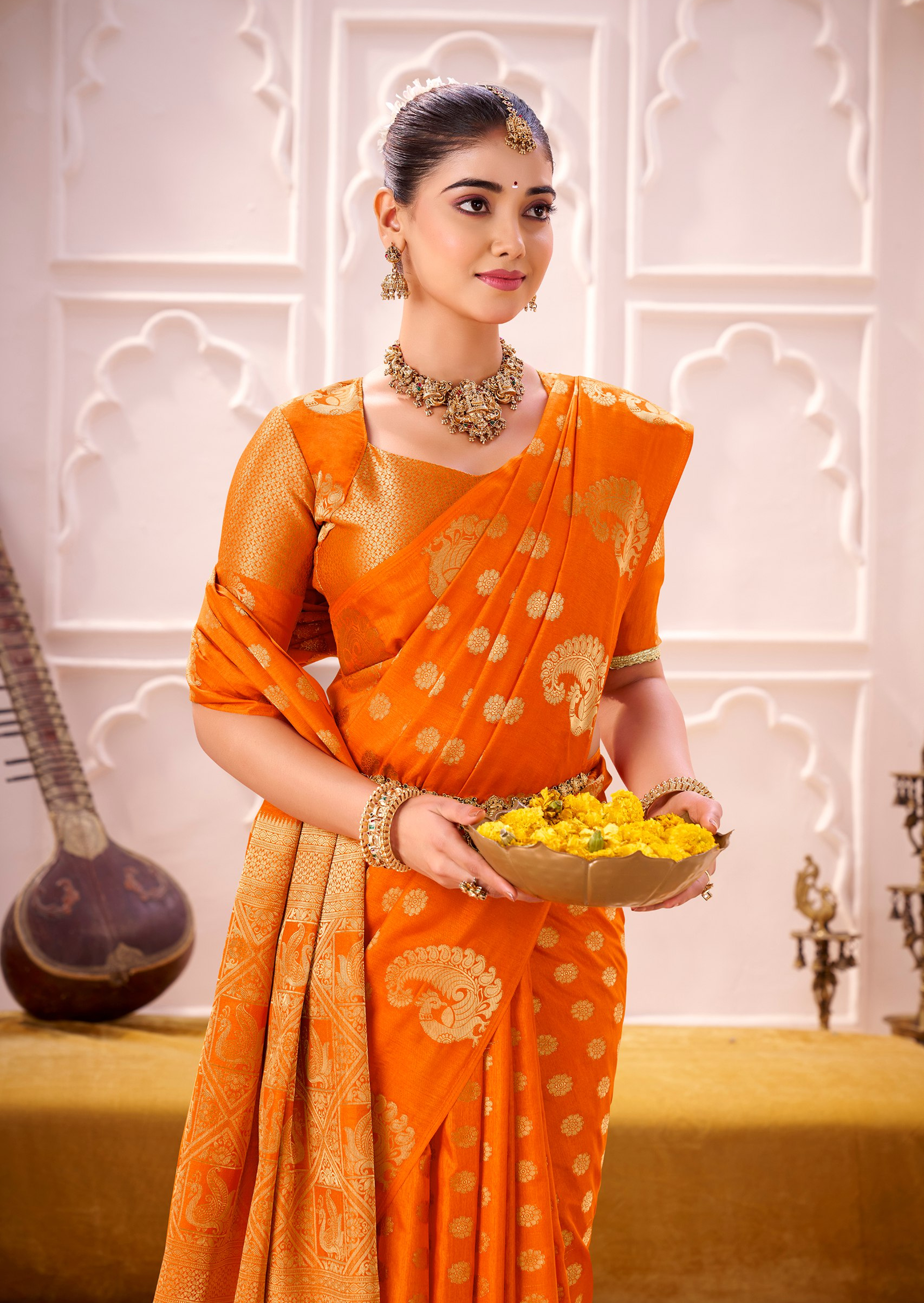 ✨Banzaran Special Premium Roop Silk Zari Woven Saree – Classic Elegance for Every Occasion